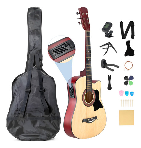 Guitarra Acustica Clasica Con Accesorios Musical Madera 38in