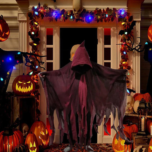Capa Fantasma De Halloween Capa Fantasma Con Capucha D