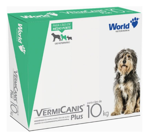 Vermicanis 800mg - Para Cães De Até 10kg - World