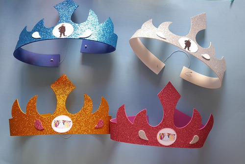 Coronas Princesas Goma Eva Cotillon Goma Eva Princesa X10