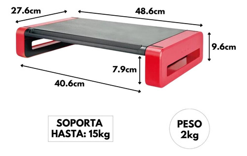 Base Eleva Monitor Notebook Organizador Escritorio