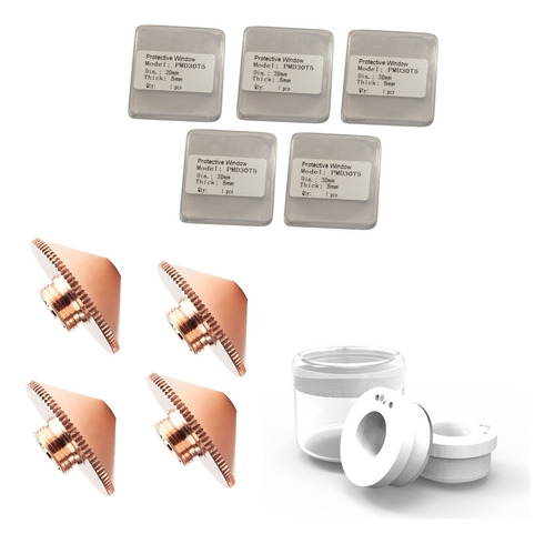 Combo 4 Picos + 5 Lentes Protector 30x5mm + 1 Cerámica Laser