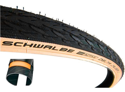 Imagen 2 de 2 de Cubierta P/ Bici Schwalbe Delta Cruiser 700 X 28 Alambre