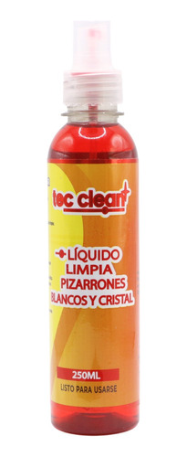 Spray Tec Clean Liquido Limpia Pizarron 250 Ml