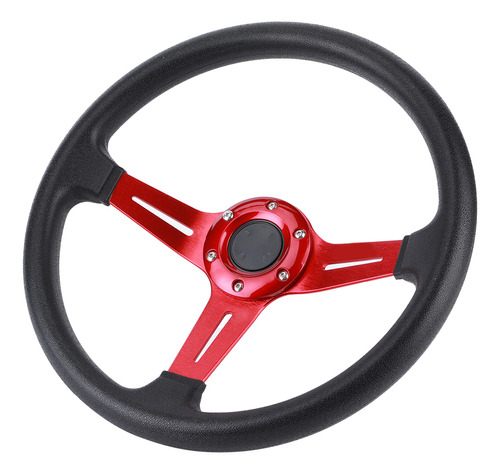 Volante De Carreras De Cuero Pu Universal De 14 Pulgadas