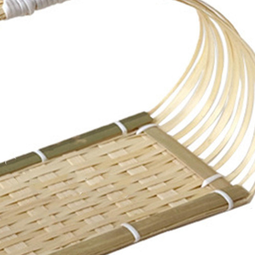 Cesta De Bambu Para Lanches E Pastelaria, Cesta Plana Para M