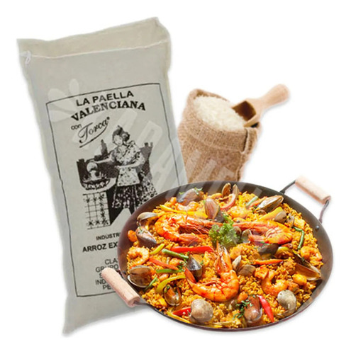 Arroz Bomba Extra Senia Para Paella Rey De Arroces Pct 1kg