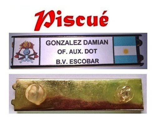 Placa Identificatoria - Bomberos -