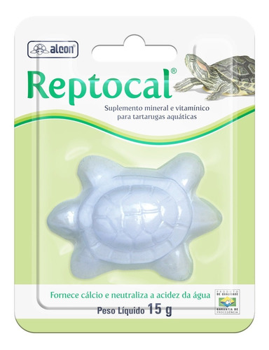 Ração Alcon Reptocal C/ Cálcio Para Tartarugas - 15gr