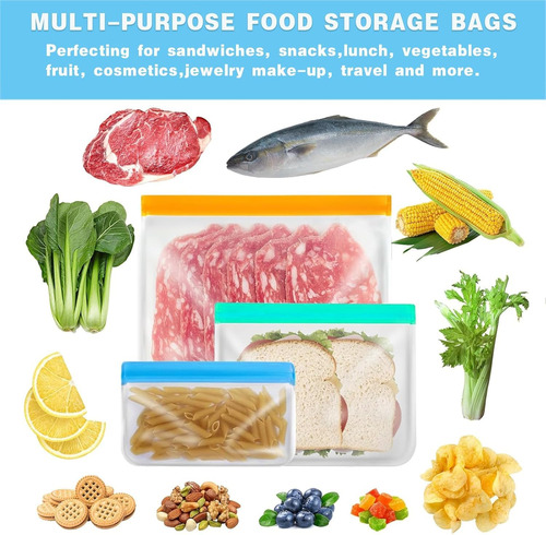 Bolsas De Almacenamiento Reutilizablespaquete De 10 Bolsa