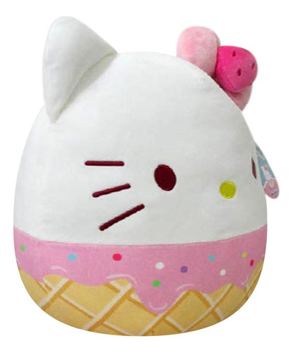 Pelúcia Hello Kitty De 30cm Temática Sorvete - Squishmallows