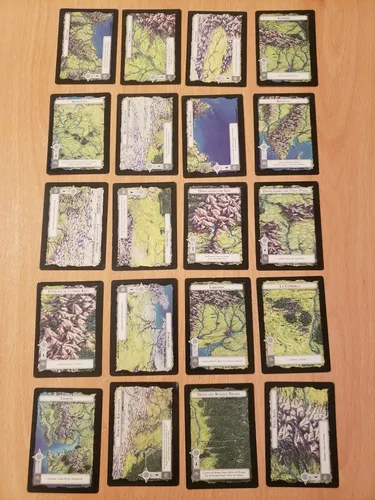 195 Cartas Tarjeta Diferentes Señor D Los Anillos Juego Satm (Usado)
