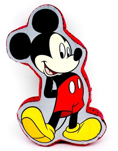 Almofada 3d Mickey Mouse Aveludada Oficial Disney