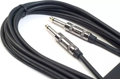 Cable plug mono 3mts bajo guitarra fichas metálicas