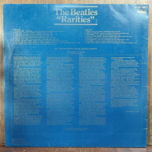 Vinil Lp The Beatles Rarities Com Encarte