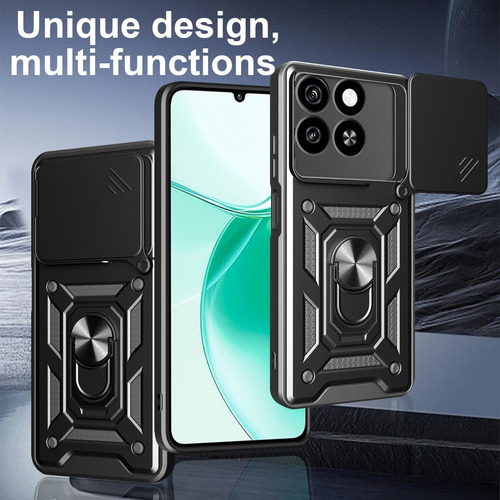 Funda Para Zte Blade A55/a35 Con Uso Rudo Carcasa Case+2mica