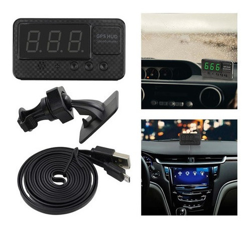 Reloj Digital Gps Velocímetro Odómetro Fontes Grandes