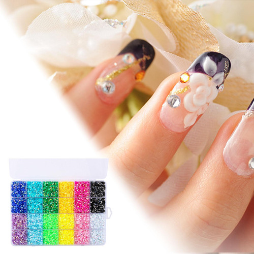 19200 Piezas De Cristales De Uñas Ab, Diamantes De 4 Mm