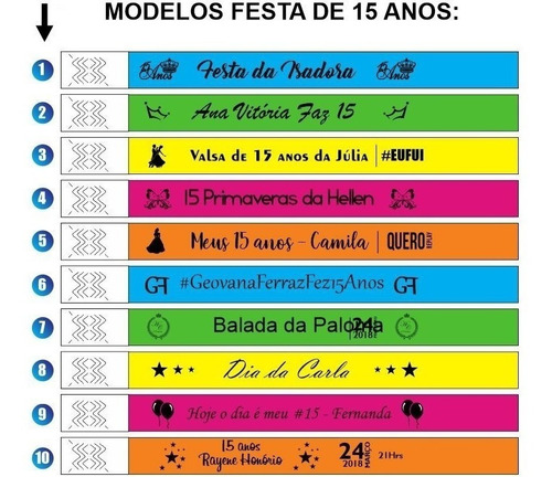 Imagem 2 de 4 de Pulseiras Vip Réveillon 500unid
