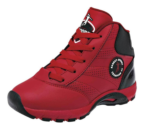 Apoort Joven Tenis Deportivo Rojo Negro Cod 108108-2