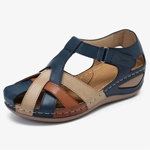 Sandalias Ortopédicas Mujer Zapatos Retro Redondo Dedo