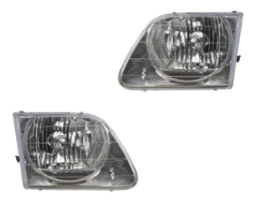 Par Juego Faros Ford F-150 / F-250 2005 - 2009 Cristal Sxc