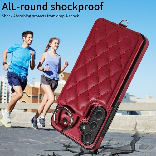 Capa Elegante Com Porta-cartões Para Samsung, Durável
