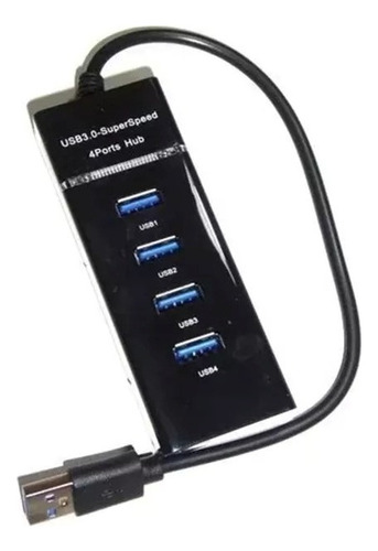 Multi Interfaz Usb 3.0 Hub 4 Puertos Modelo 303 Color Negro