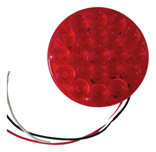 Stop Luces Led Redonda Rojo 12v