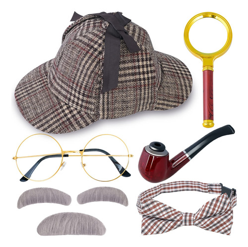 Accesorios De Vestuario De Detectives De 6 Pc Matiniy Juego