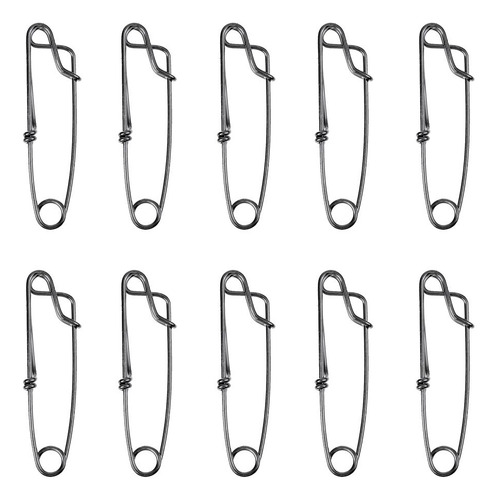 2 X 10pcs / Set Clip Clips De Línea Larga De Material Acero