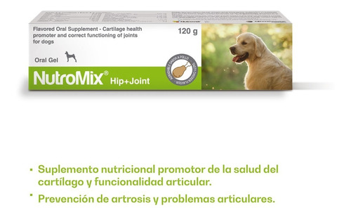 Vitamina Suplemento Para Perros Nutromix Hip + Joint X 120 G