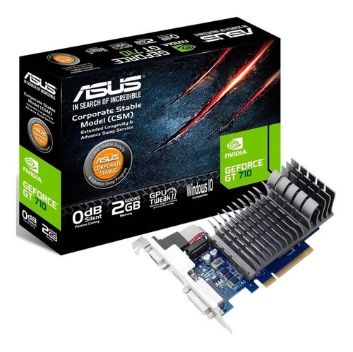 Asus Placa Grafica Gt710 2gb Hdmi Ddr5 Pcie 90yv0al4-m0 Ppct