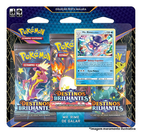 Imagem 1 de 2 de Card Game Pokémon Destinos Brilhantes Mr. Rime De Galar