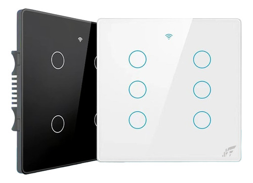 Interruptor Inteligente 6 Botoes Touch 4x4 Wifi Alexa Tuya