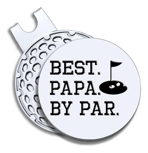 Best Papa By Par - Marcador De Pelota De Golf Clip Magn...