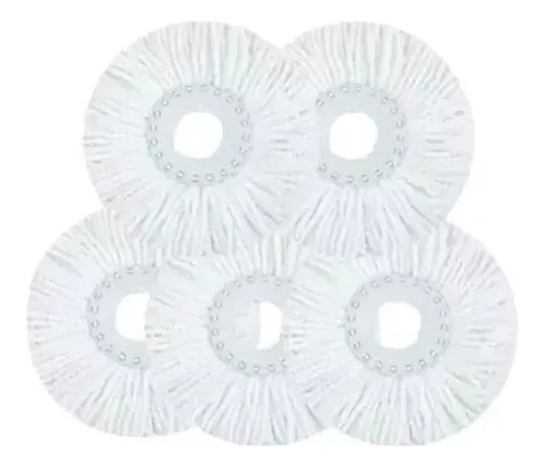 3 Repuestos Microfibra Para Trapeador Spin Mop Giratorio