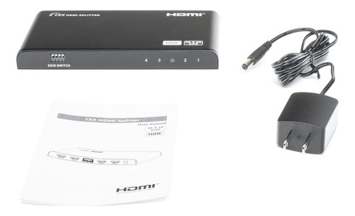 Divisor Splitter Hdmi 4k 1 Entrada A 4 Salidas Simultaneas