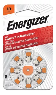 Pila Bateria Audifono Naranja 13 Botón Energizer