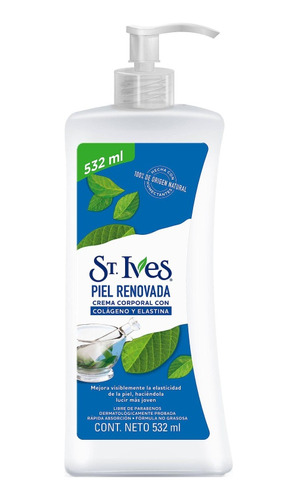 Crema Corporal St.ives Piel Renovada Colágeno Y Elastina 