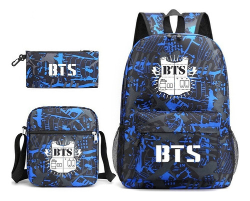 3 Unids/set Bts Laptopbag Bolsos De Hombro Para Niñas Mujere