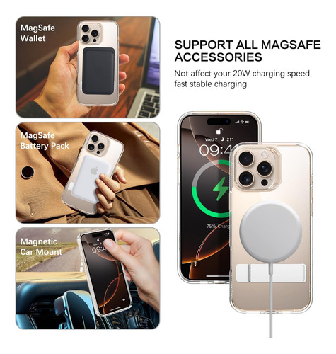 Bentoben Compatible Con La Caja De iPhone 16 Pro Max, Para L