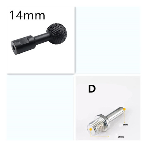 Cabezal De Pulido Negro De 10 Mm, Esférico, Ranurado En Made