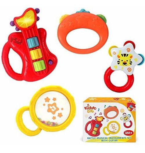 Kiddolab Baby Rocker - Juego De Instrumentos Musicales Para 