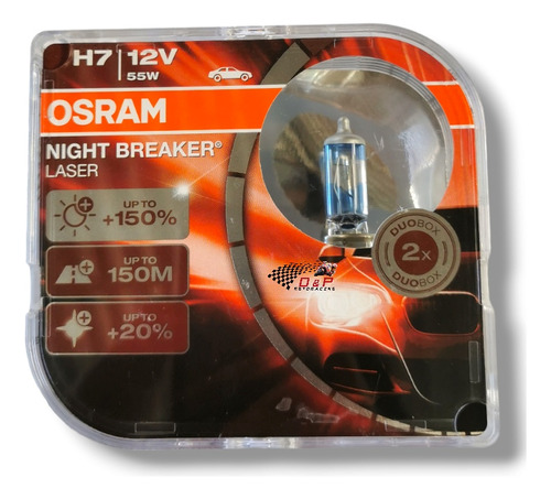 Ampolletas H7 Osram Night Breaker Laser 