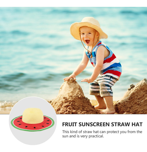 Sombrero De Sandía Práctico Y Exquisito Para Padres E Hijos,