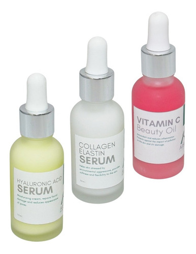 Kit 3 Sueros Ácido Hialurónico,colágeno Y Vitamina C Allskin
