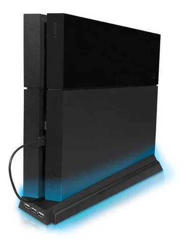 Soporte Base Vertical, 2 Cooler Y 3 Hub Usb Ps4 Fat