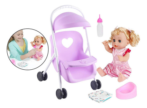 M0r Mi Primera Muñeca De Bebé Cochecito De Cuerpo Suave