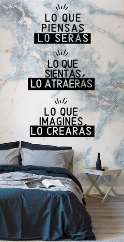 Vinil Decorativo Para Pared Frases Lo Que Piensas Lo Seras 